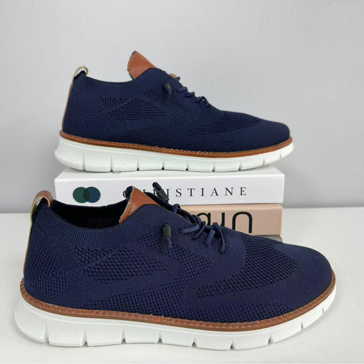 Men's Knit Lace-Up Derby Sneakers