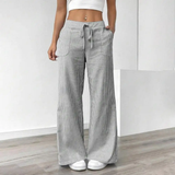 Women's Striped Wide Leg Casual Pants