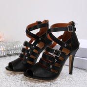 Valencia Caged Gladiator Heels