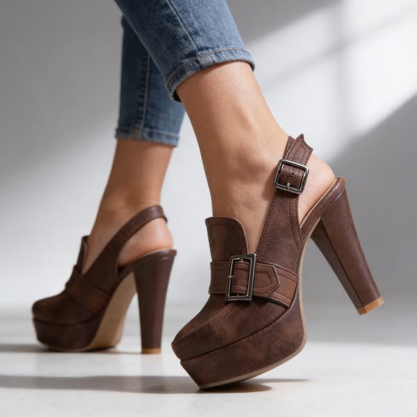 DINAH LESTER | HOLLOW WEDGE HEEL SANDAL