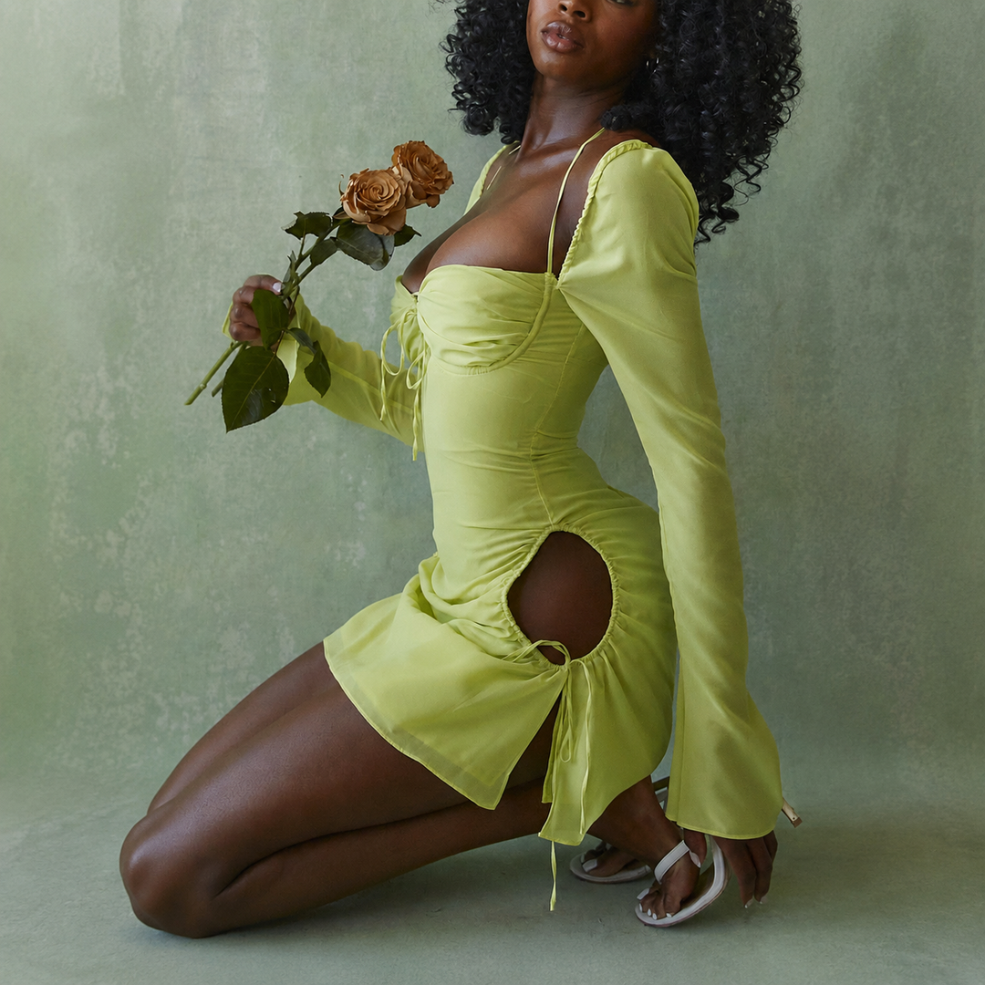 COMMUTE DRESS | LONG SLEEVE WAIST-DEFINED