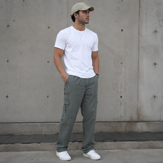UTILITY CARGO | STRAIGHT LEG TROUSERS
