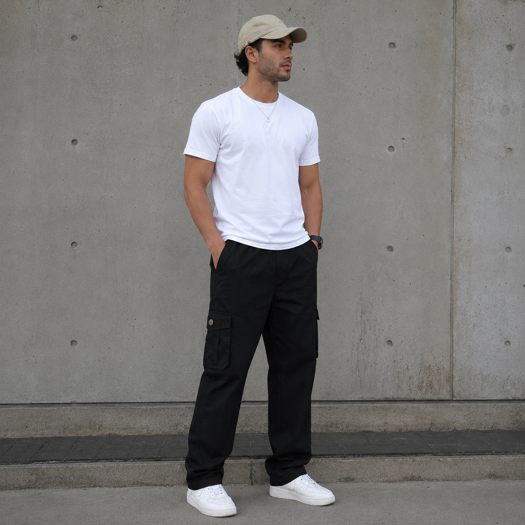 UTILITY CARGO | STRAIGHT LEG TROUSERS