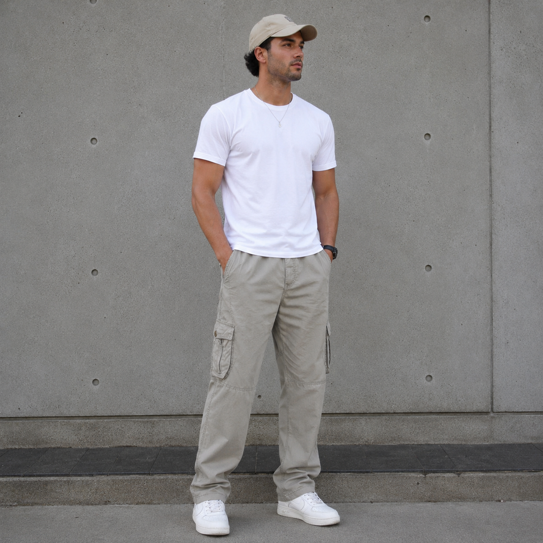 UTILITY CARGO | STRAIGHT LEG TROUSERS