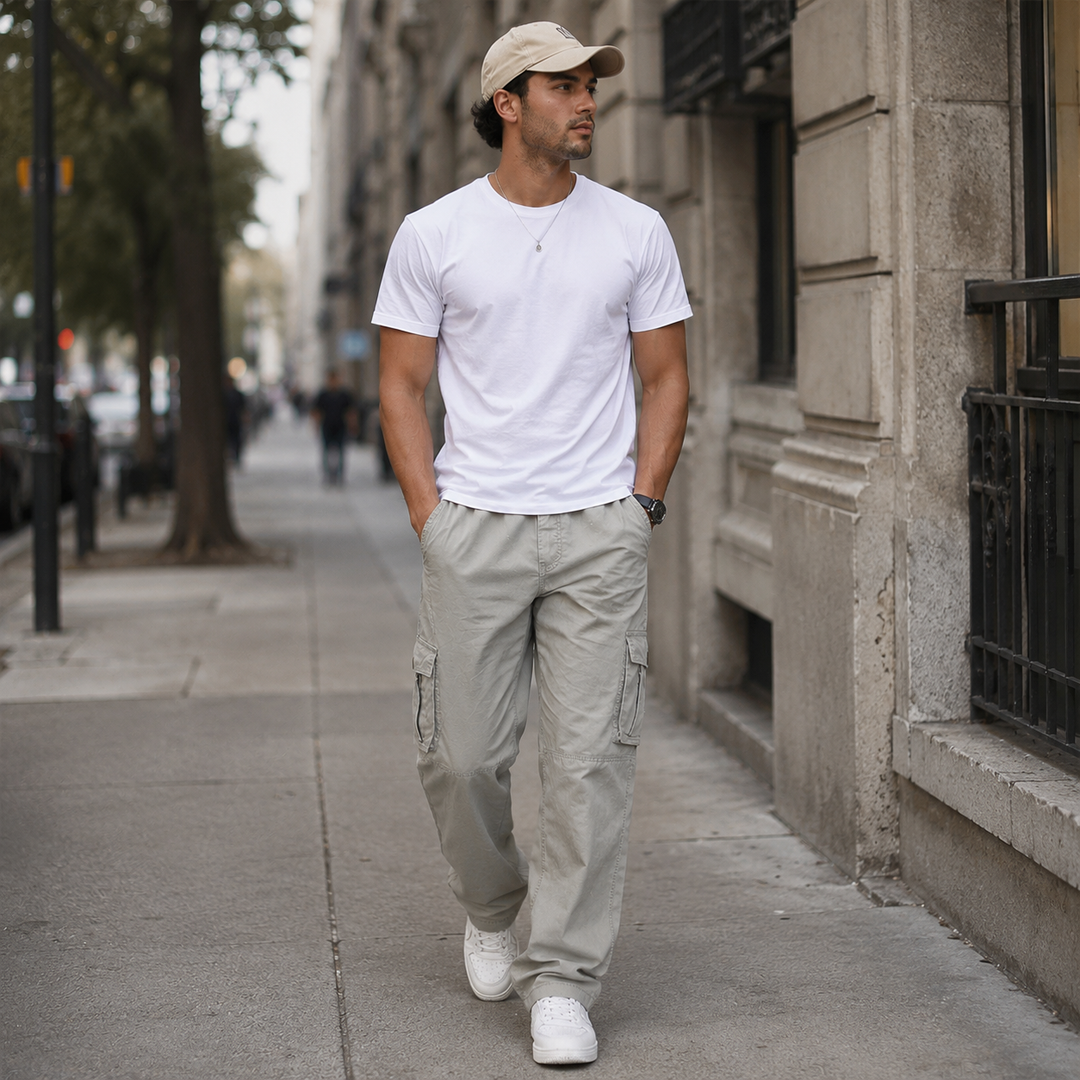 UTILITY CARGO | STRAIGHT LEG TROUSERS