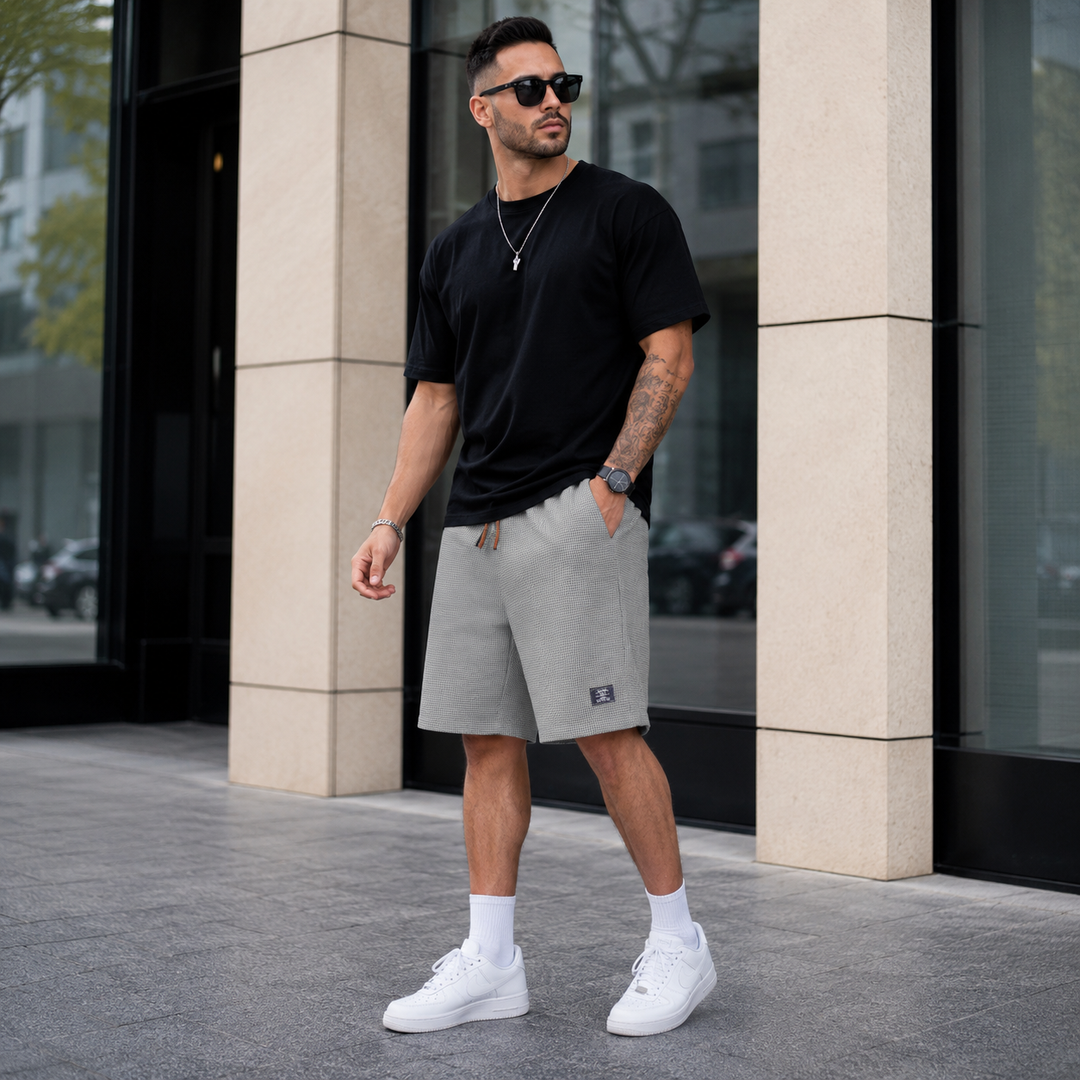 WEEKEND SHORTS | STRAIGHT-CUT CASUAL