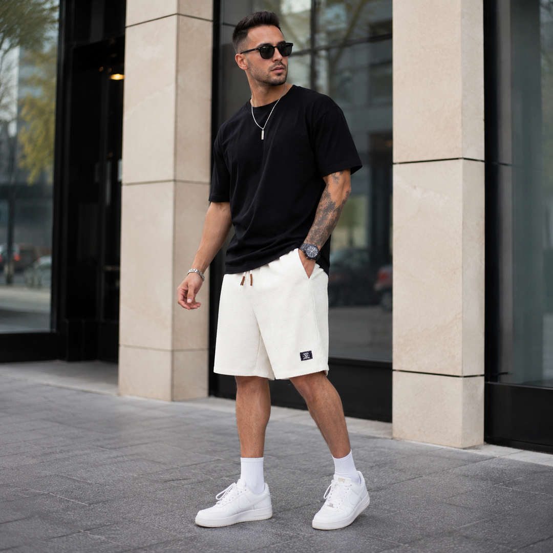 WEEKEND SHORTS | STRAIGHT-CUT CASUAL