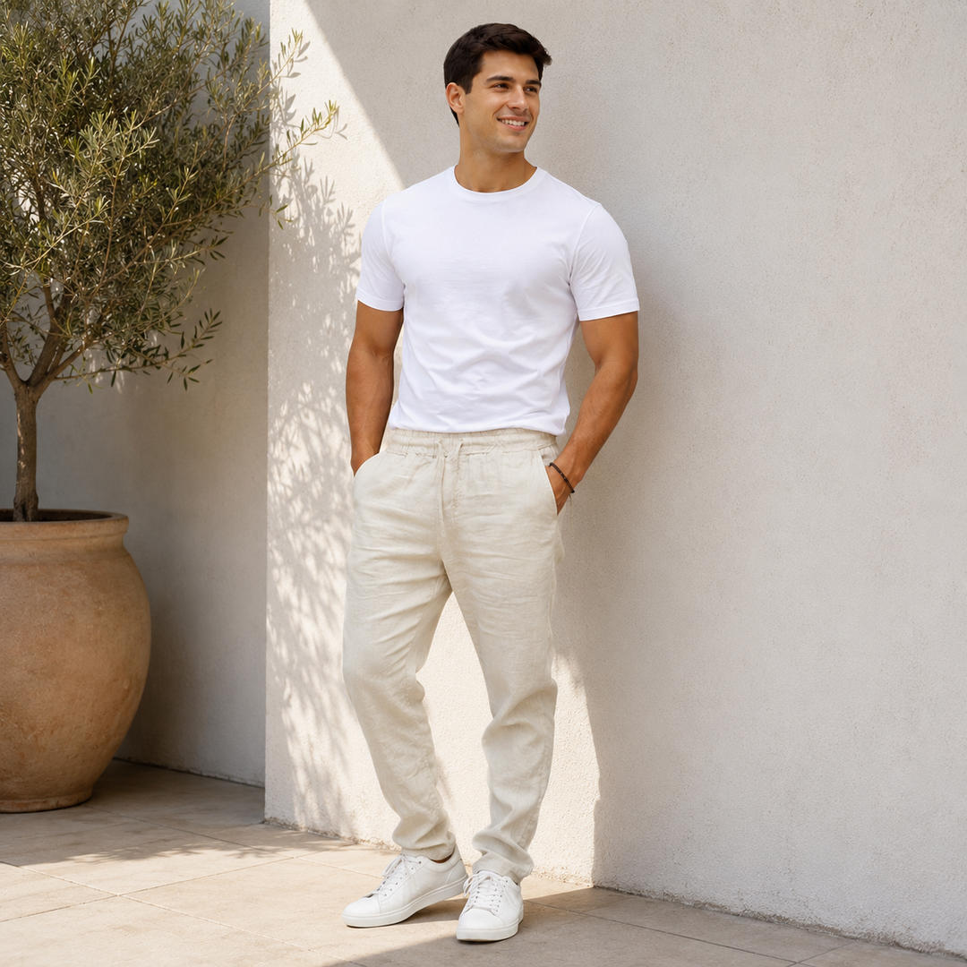 STREET TROUSERS | DRAWSTRING STRAIGHT LEG