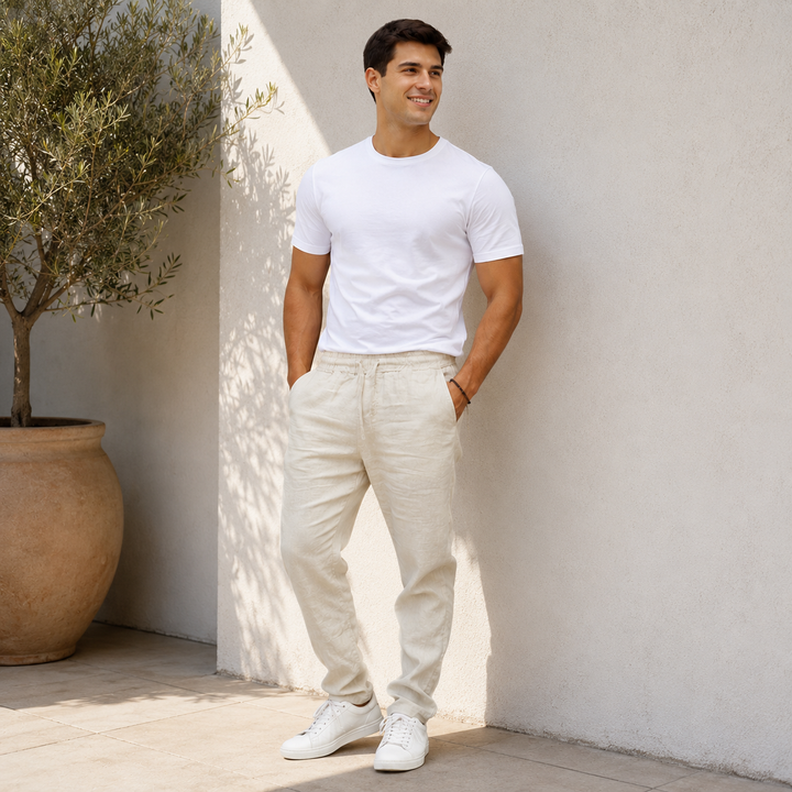 STREET TROUSERS | DRAWSTRING STRAIGHT LEG