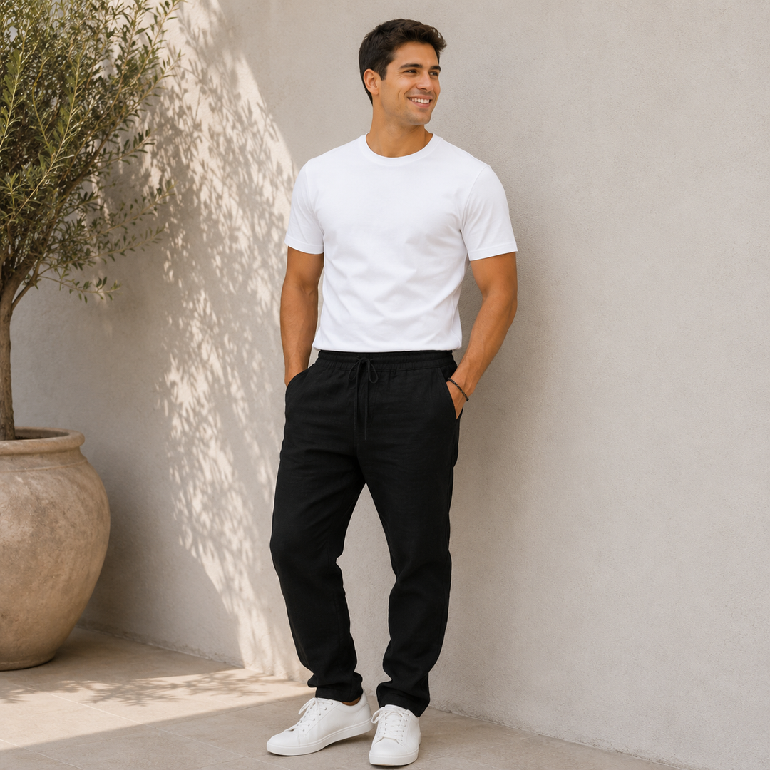 STREET TROUSERS | DRAWSTRING STRAIGHT LEG