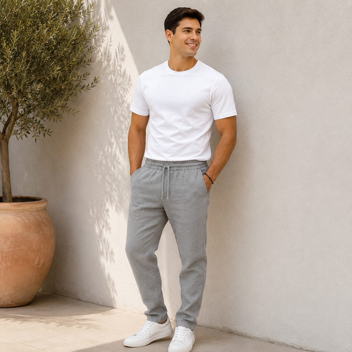 STREET TROUSERS | DRAWSTRING STRAIGHT LEG