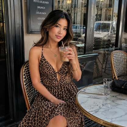 BEACH DRESS | V-NECK PRINTED CAMISOLE