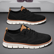Men's Knit Lace-Up Derby Sneakers