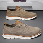 Men's Knit Lace-Up Derby Sneakers