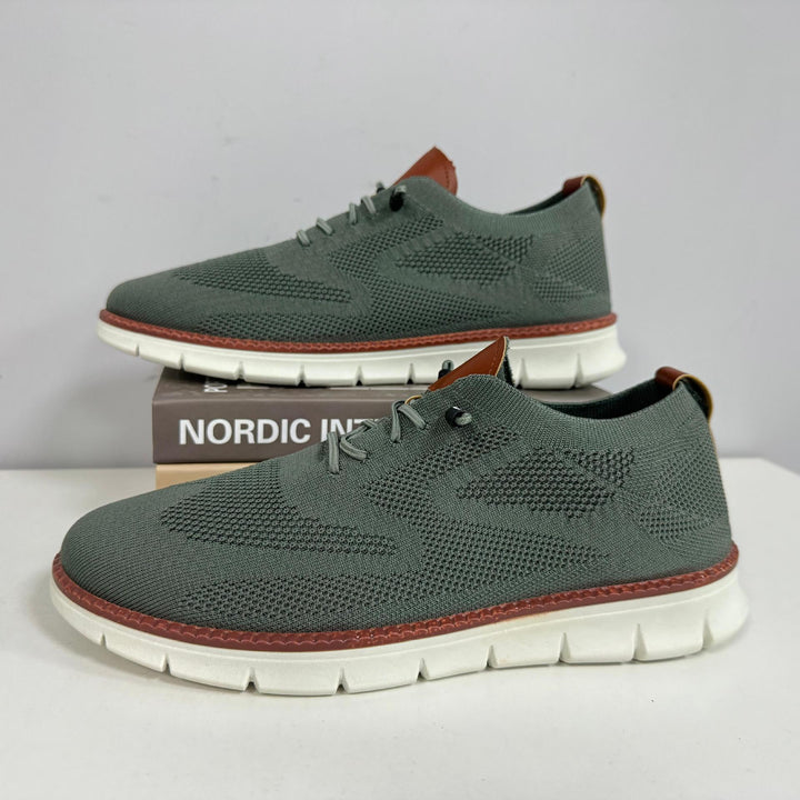 Men's Knit Lace-Up Derby Sneakers