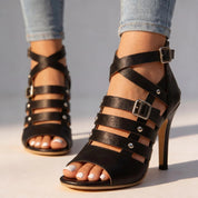 Valencia Caged Gladiator Heels
