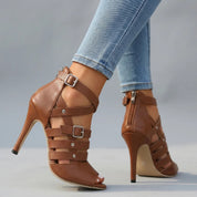 Valencia Caged Gladiator Heels