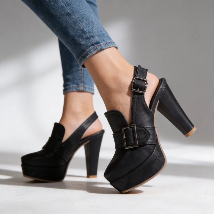 DINAH LESTER | HOLLOW WEDGE HEEL SANDAL