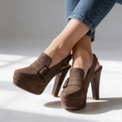 DINAH LESTER | HOLLOW WEDGE HEEL SANDAL